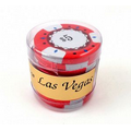 Las Vegas Casino Style Stack of 9 $5 Red Casino Chips
